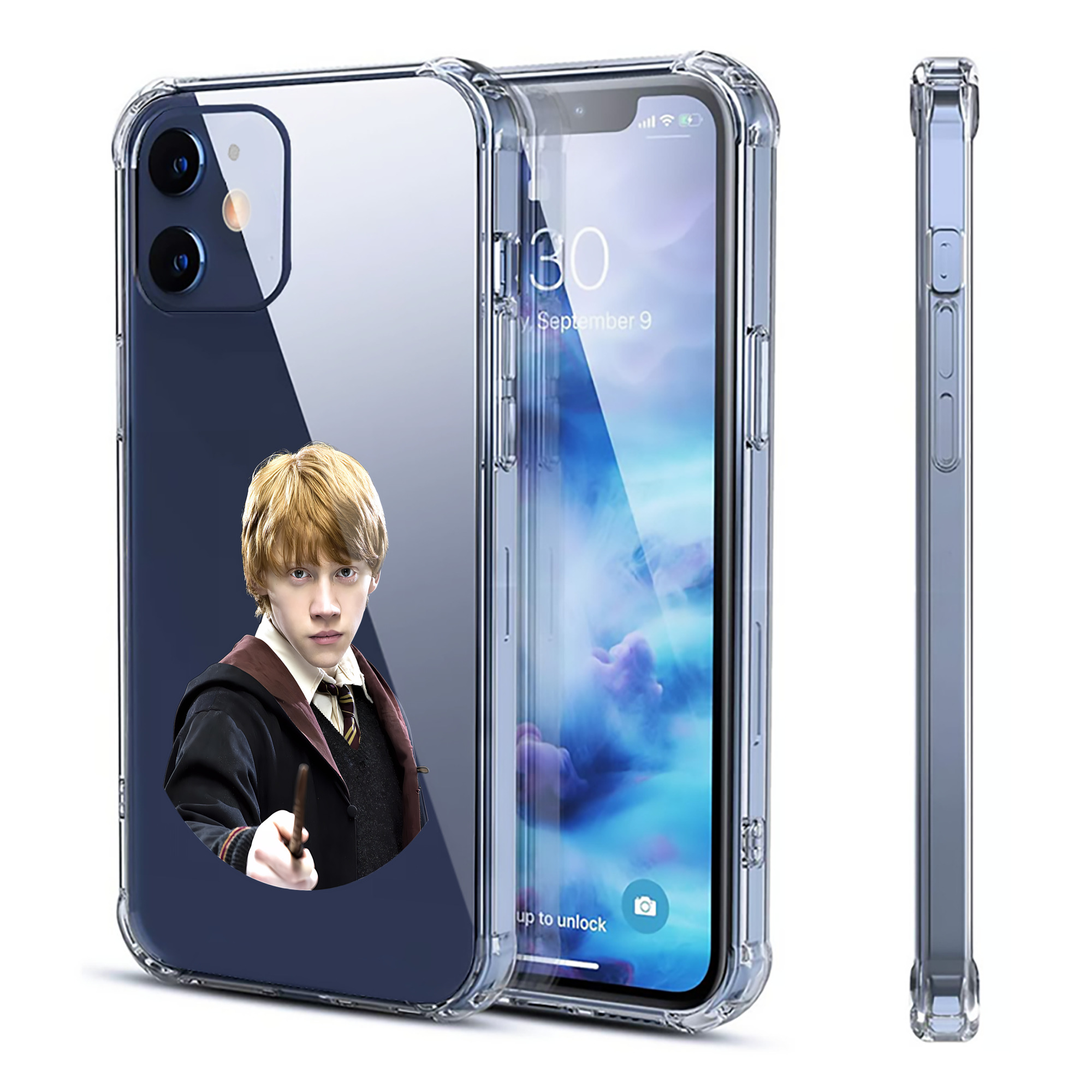 （画像用） Harry Potter ハリー・ポッターシリーズ 【iPhone 12シリーズ対応】透明スマホケース（クリアソフトケース）